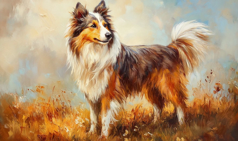 高贵牧羊犬草原雄姿