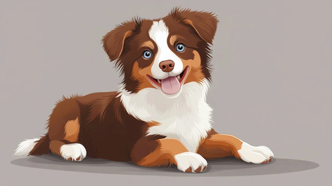 牧羊犬卡通形象设计