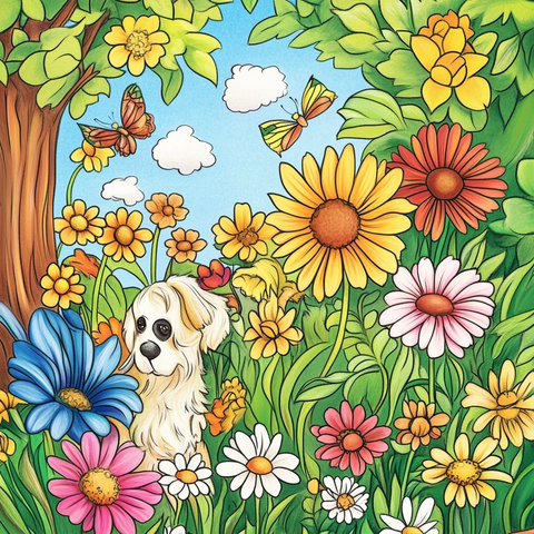 狗狗与自然色彩书封面