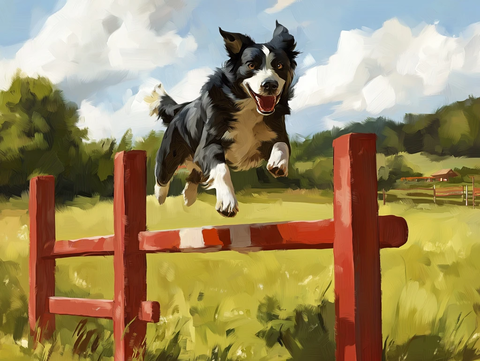 狗训练障碍赛道场景