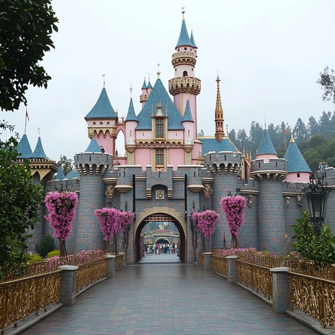 童话城堡全景图