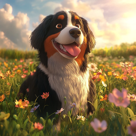 动画电影中的伯恩山犬