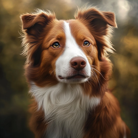 红边牧公园肖像