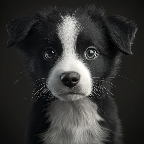 边境牧羊犬幼犬高清细节