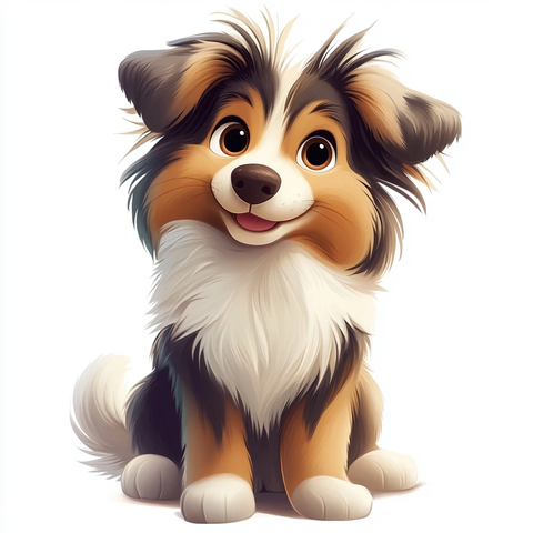 席特韦尔小狗坐着玩耍