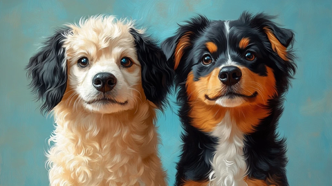 骑士查理王小猎犬混血漫画