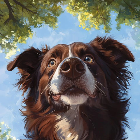 边牧微笑看向观众