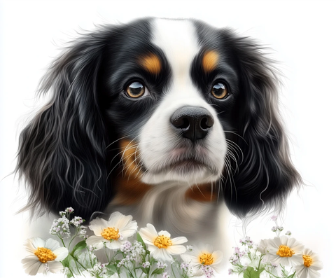 查尔斯国王与花束肖像