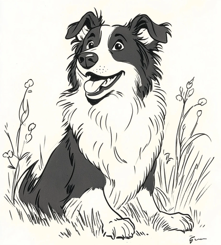 边境牧羊犬高清细节图