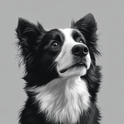 边境牧羊犬肖像