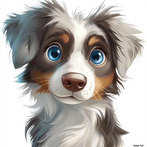 澳洲狗狗青少年插画