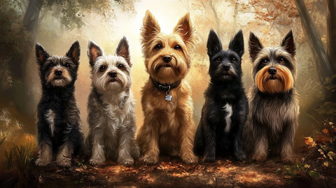 五只狗自然风景写真