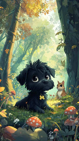 小黑狗苏醒森林奇遇