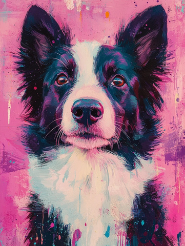 闪耀钻石边牧犬