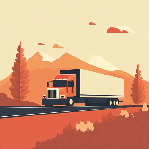 运输公司简约横幅设计