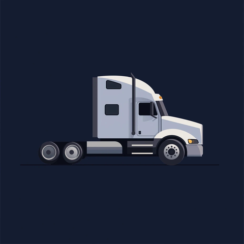 卡车矢量插画设计
