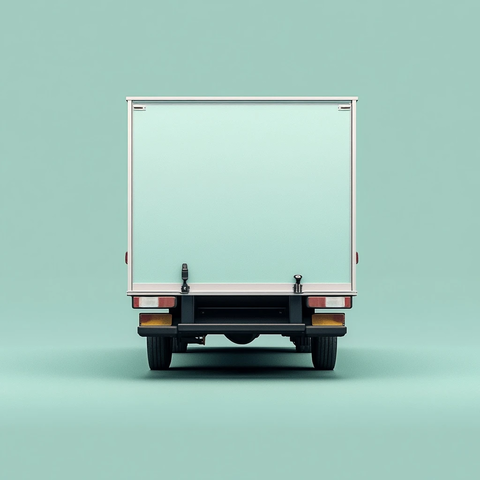 货车后部软色调背景