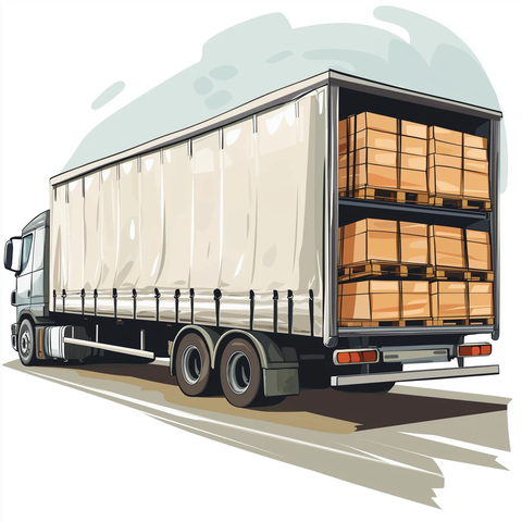 双层装载系统货运卡车设计