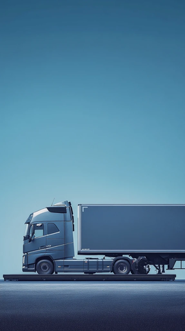 卡车拖车称重测量场景