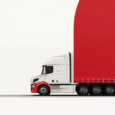 红色白色车辆封面设计