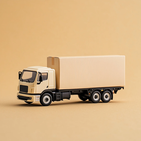 迷你卡车与货物箱