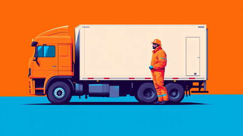 货运司机穿戴防护装备