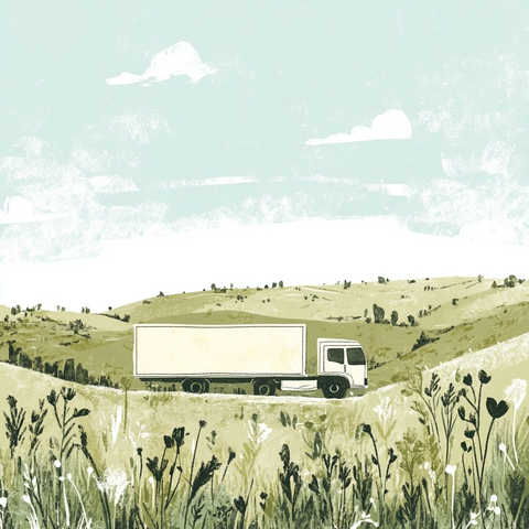 卡车消融自然景观