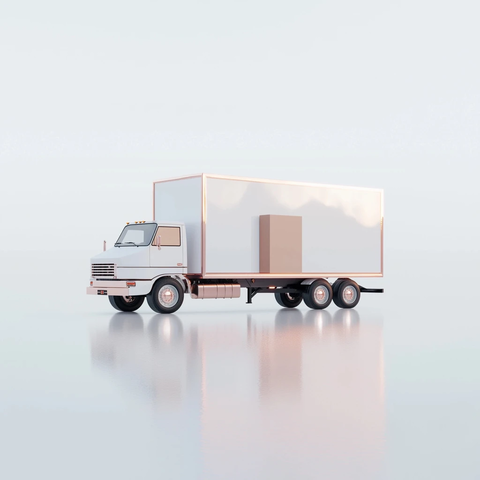 密封箱卡车镜面边缘风格