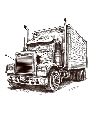 超大格栅移动存储卡车