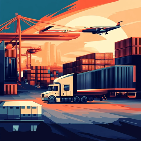 物流运输流程图示