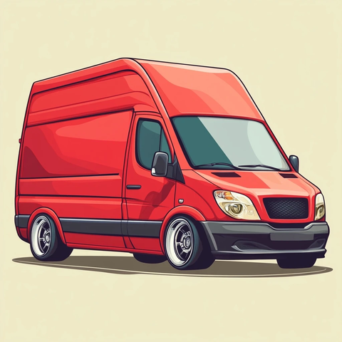 红色邮车改装赛车风格