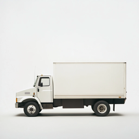 白色货车单一对象摄影