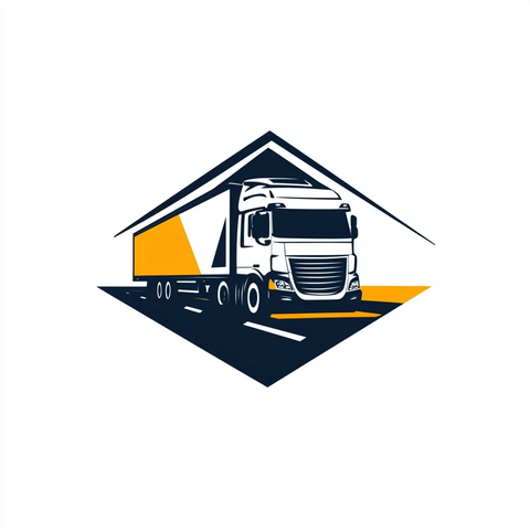 卡车运输谷物菱形标志