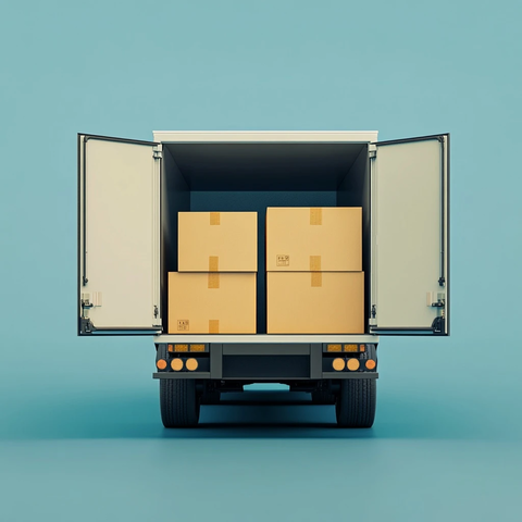 卡车纸箱背景图