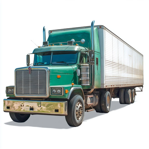 年代美国卡车和拖车