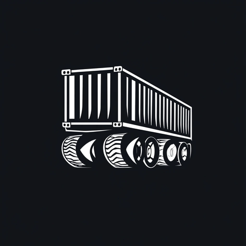 集装箱高速轮胎矢量图