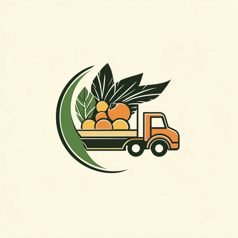 卡车绿叶水果环球贸易