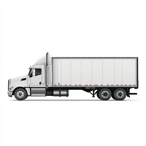 卡车侧视图白色背景