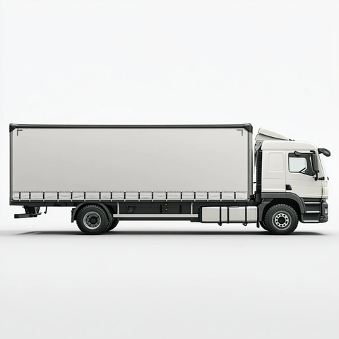 停车卡车侧面照片