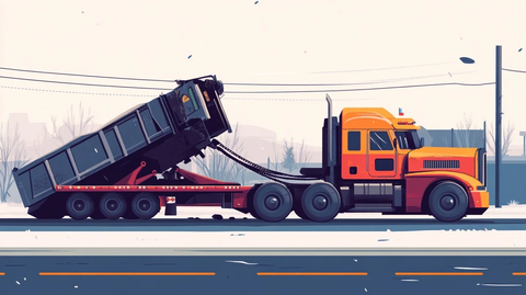 重型救援设备拖拽翻车卡车