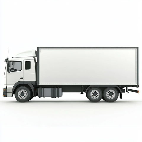 现代卡车侧面视角