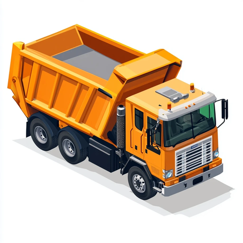 液压臂垃圾车视图