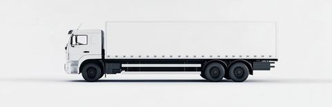 白色卡车侧面渲染