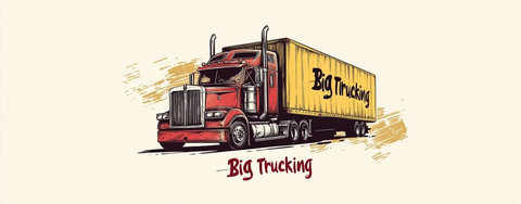 大卡车运输标志设计
