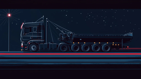 大型卡车牵引特殊车辆