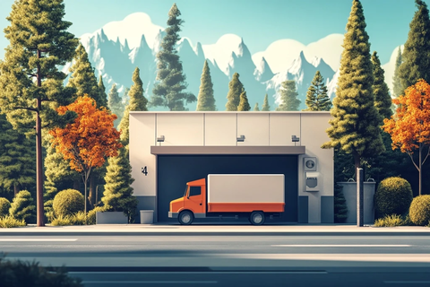 材料送达场景图