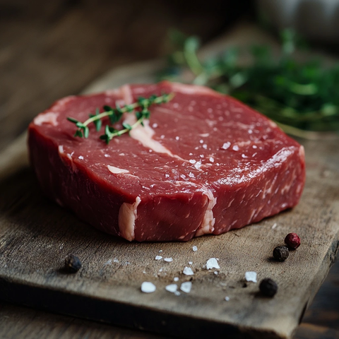 桌上一块肉浅景深拍摄