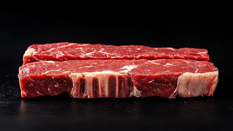 牛肋眼带骨生肉块