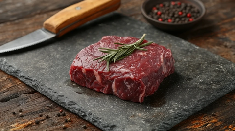 烤牛肉块配胡椒粒