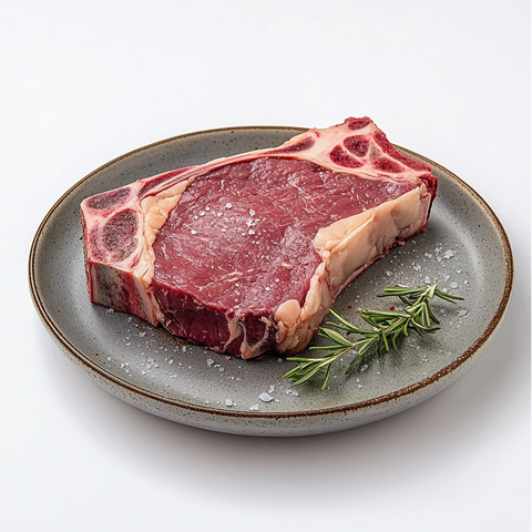 石板盘装大块骨牛排